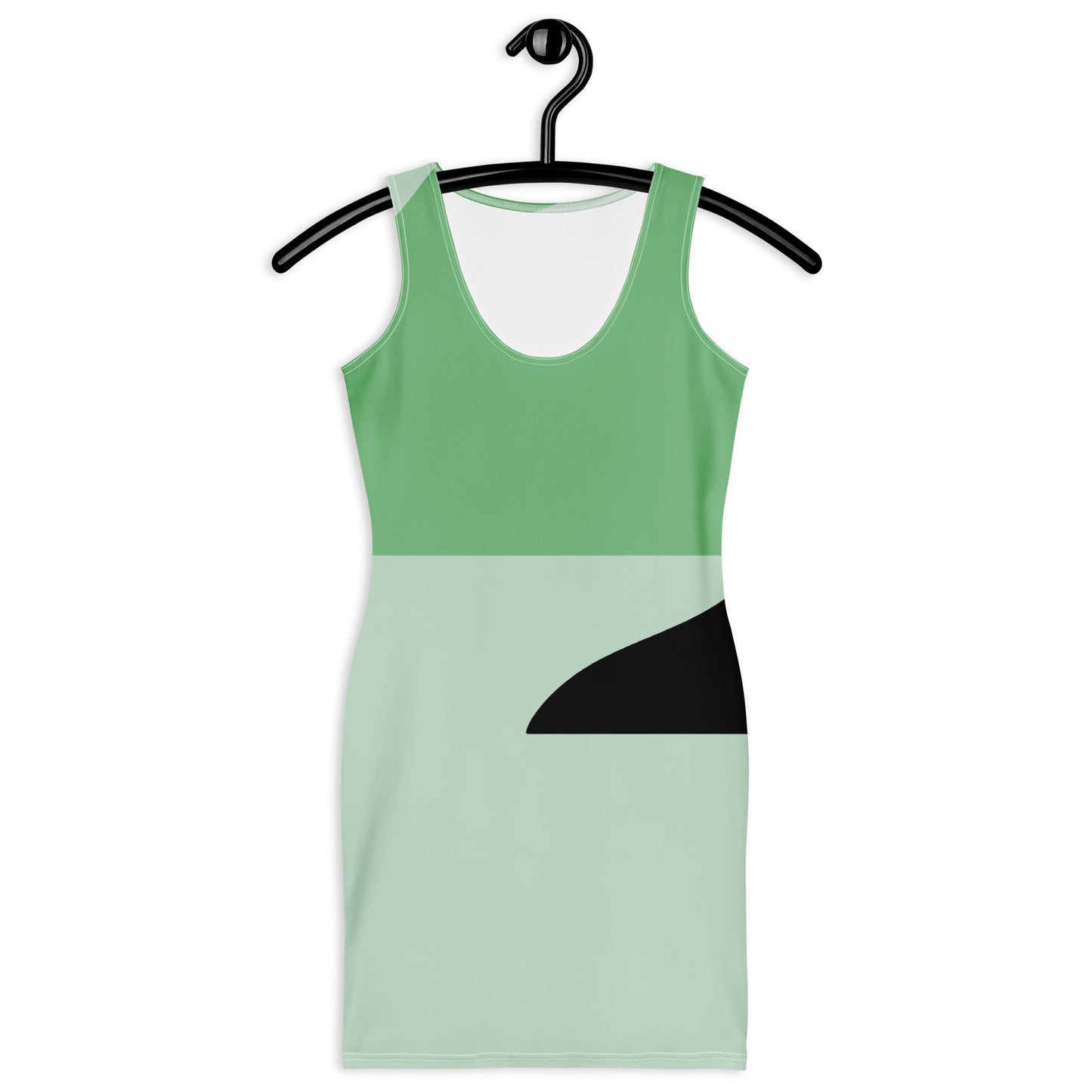 Mountain Mambo bodycon dress with bold print, fitted cut, perfect for après-ski or dancing.