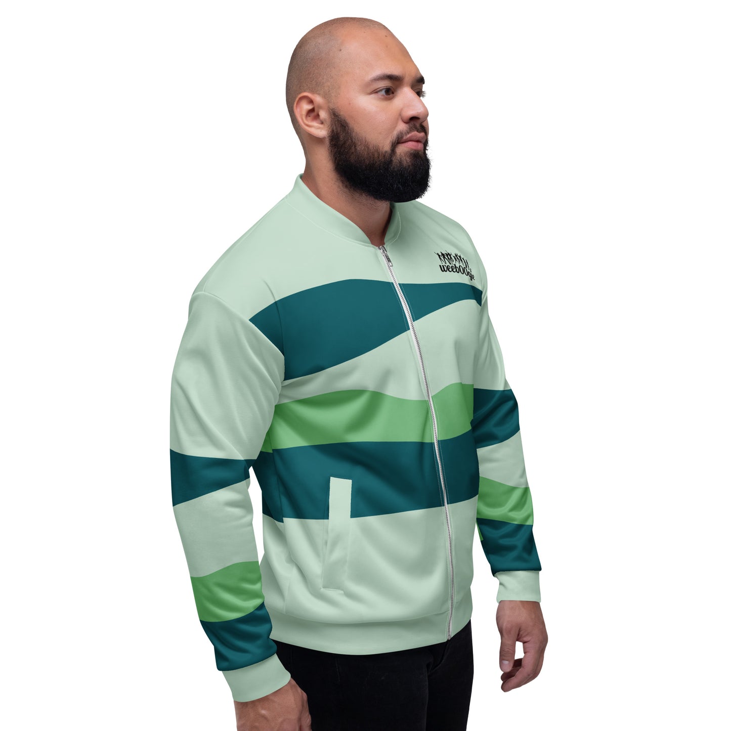 wee b00gie Unisex Bomber Jacket - Lightweight Polyester Shell with Ribbed Cuffs and Hem - Relaxed Fit with Full Zip Closure and Side Pockets - Perfect for Casual Streetwear, Layering and Dance Enthusiasts - wee b00gie store