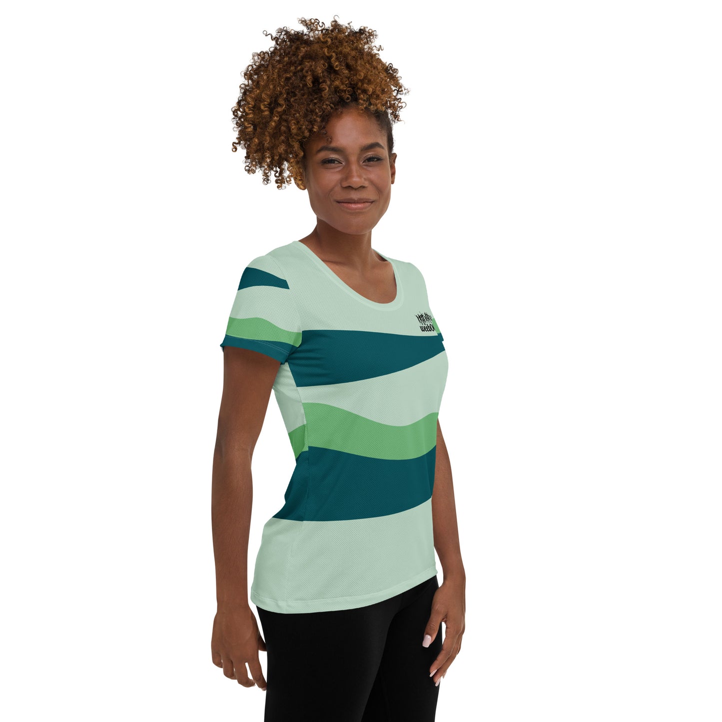 Women's Athletic T-Shirt - Moisture-Wicking Polyester-Spandex Blend with Four-Way Stretch - Comfortable Athletic Fit with Flatlock Seams - Perfect for Workouts, Running and Active Lifestyle - wee b00gie store