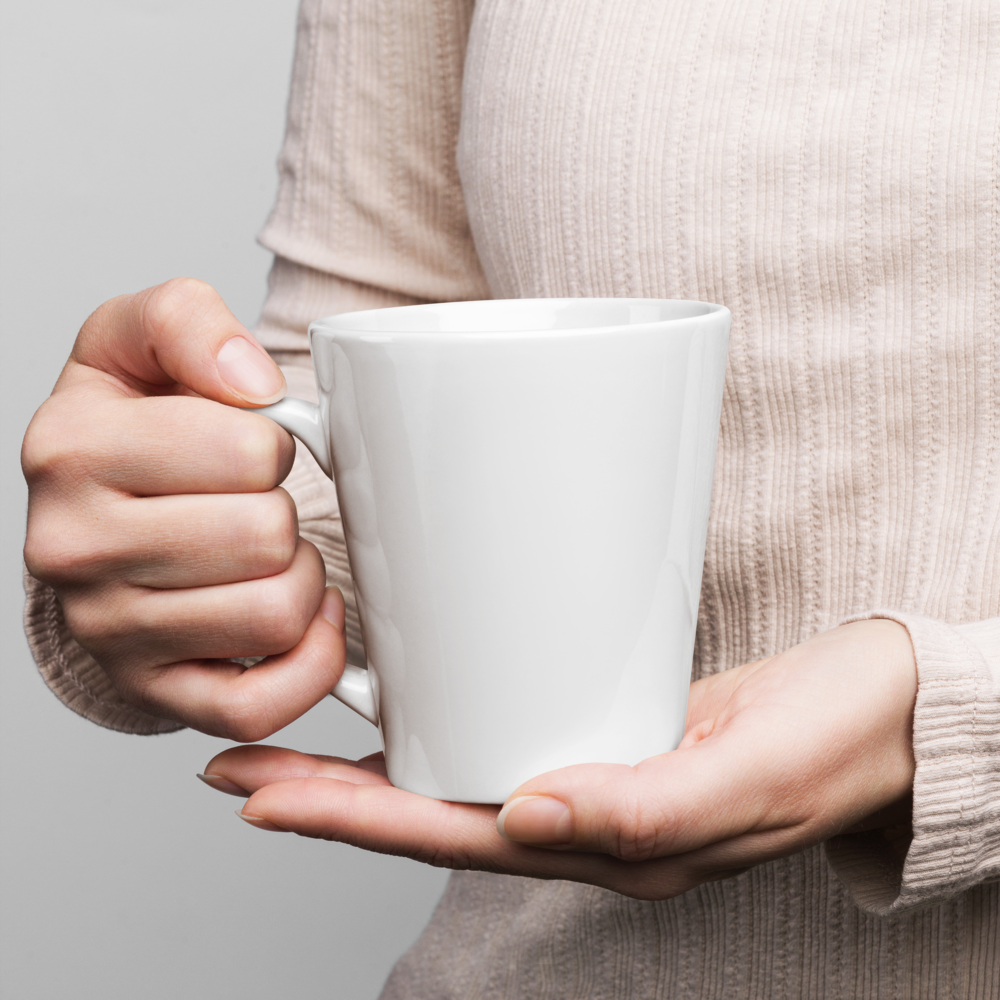 Dance Then Latte Mug featuring male hip-hop style dancer - stylish coffee cup for dance enthusiasts and performers - microwave and dishwasher safe ceramic mug - perfect gift for hip-hop dancers and instructors - wee b00gie store.