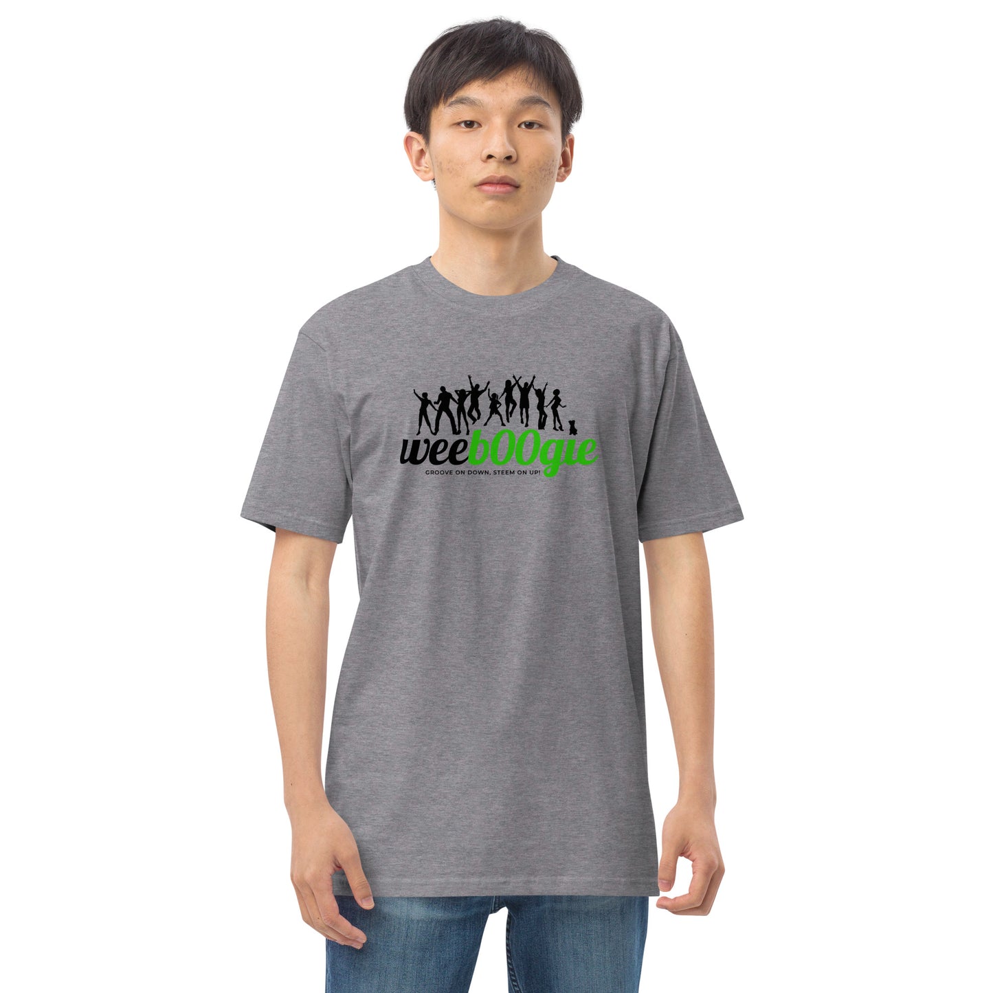 Men's Heavyweight Tee with wee b00gie logo - Premium 100% Ring-Spun Cotton, Durable & Soft - Regular Fit, Structured Design - Perfect for Everyday Casual Wear - wee b00gie store
