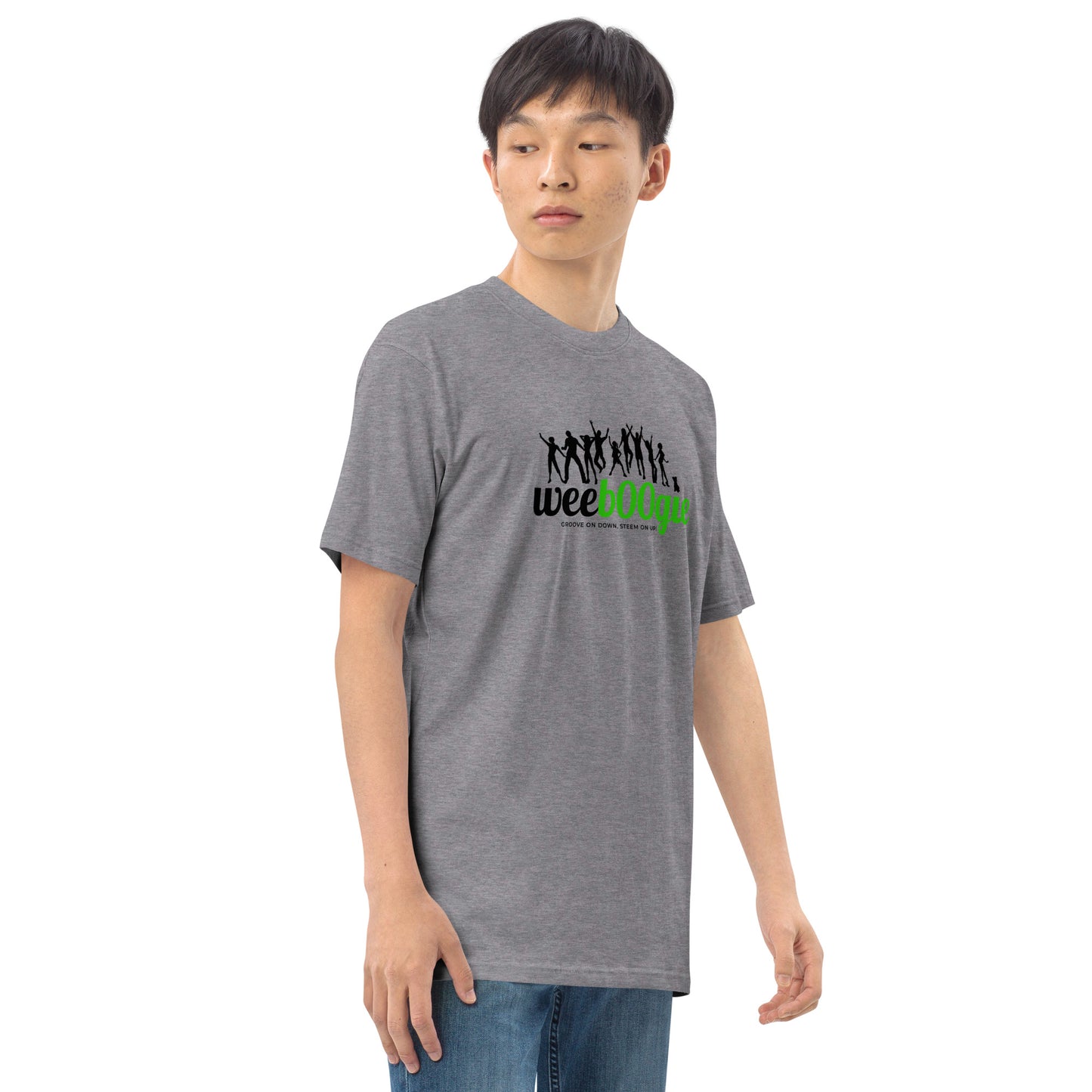 Men's Heavyweight Tee with wee b00gie logo - Premium 100% Ring-Spun Cotton, Durable & Soft - Regular Fit, Structured Design - Perfect for Everyday Casual Wear - wee b00gie store