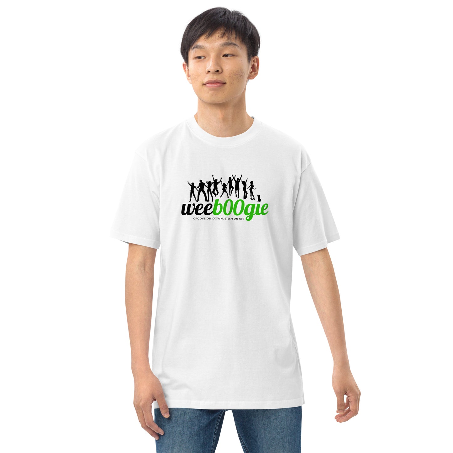 Men's Heavyweight Tee with wee b00gie logo - Premium 100% Ring-Spun Cotton, Durable & Soft - Regular Fit, Structured Design - Perfect for Everyday Casual Wear - wee b00gie store