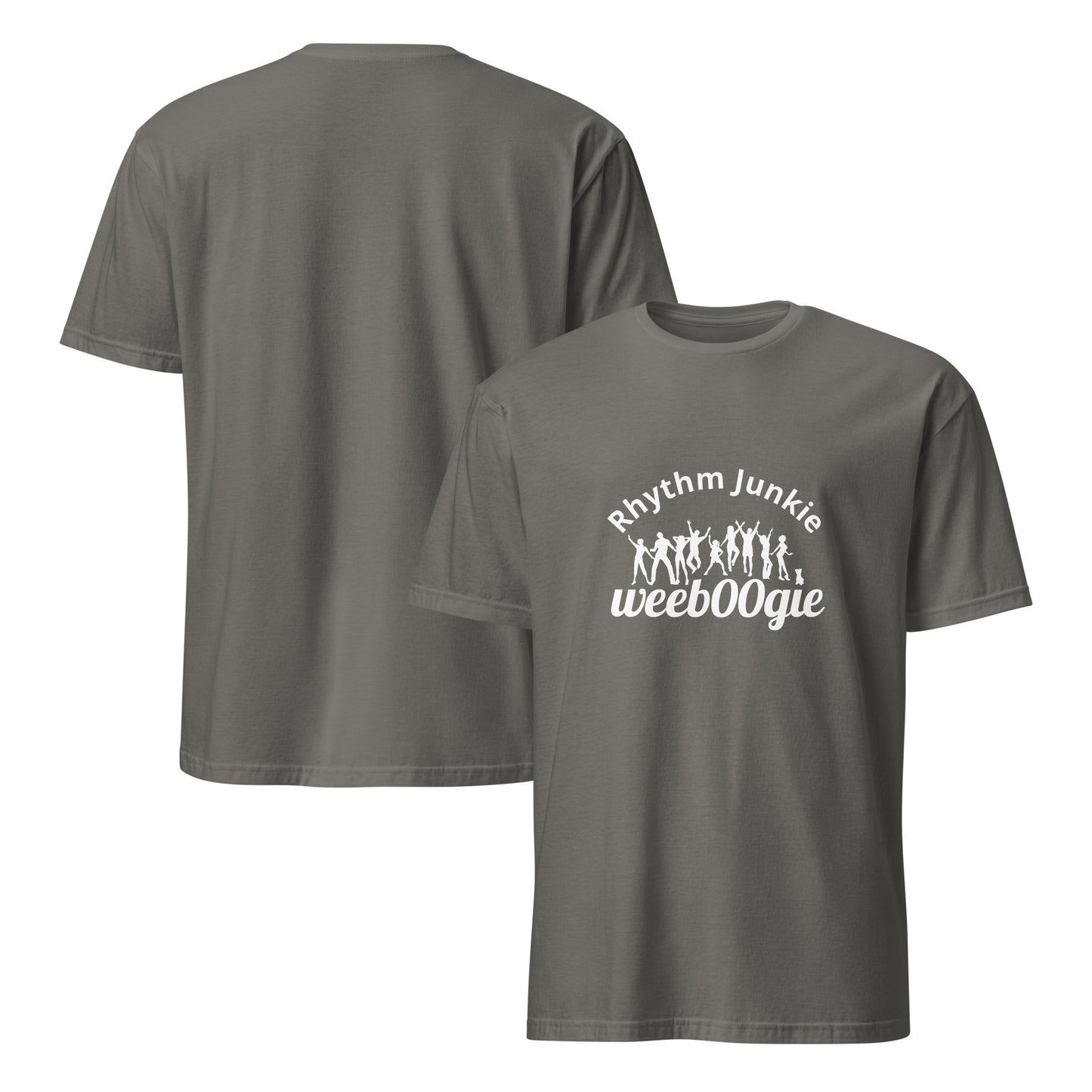 Rhythm Junkie Short-Sleeve Unisex Softstyle T-Shirt - 100% Ring-Spun Cotton with Shoulder-to-Shoulder Taping - Lightweight Breathable Fabric - Perfect for Music Lovers and Dance Enthusiasts - wee b00gie store