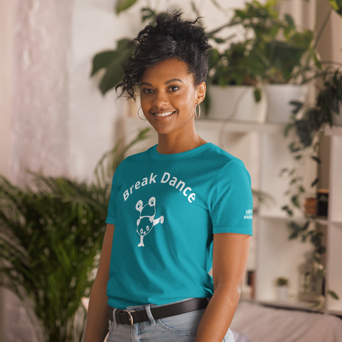 Break Dance Short-Sleeve Softstyle Unisex T-Shirt - 100% Ring-Spun Cotton with Shoulder-to-Shoulder Taping - Durable Double-Stitched Neckline and Sleeves - Perfect for Dance Enthusiasts and Urban Style - wee b00gie store