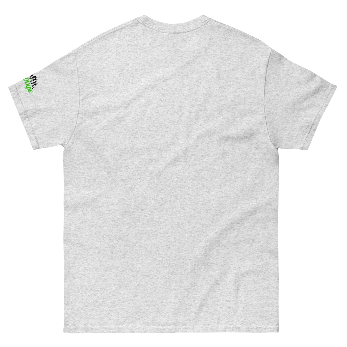'belay me b00ger' t-shirt with rock climbing graphic. Mountaineer unisex classic fit.