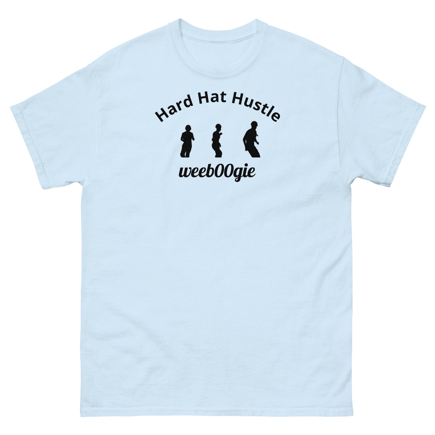 Hard Hat Hustle Unisex Classic Tee - 100% Cotton with Taped Neck and Double Seams - Structured Fit with Tubular Fabric - Perfect for Construction Workers, Trade Professionals and Workplace Humor - wee b00gie store