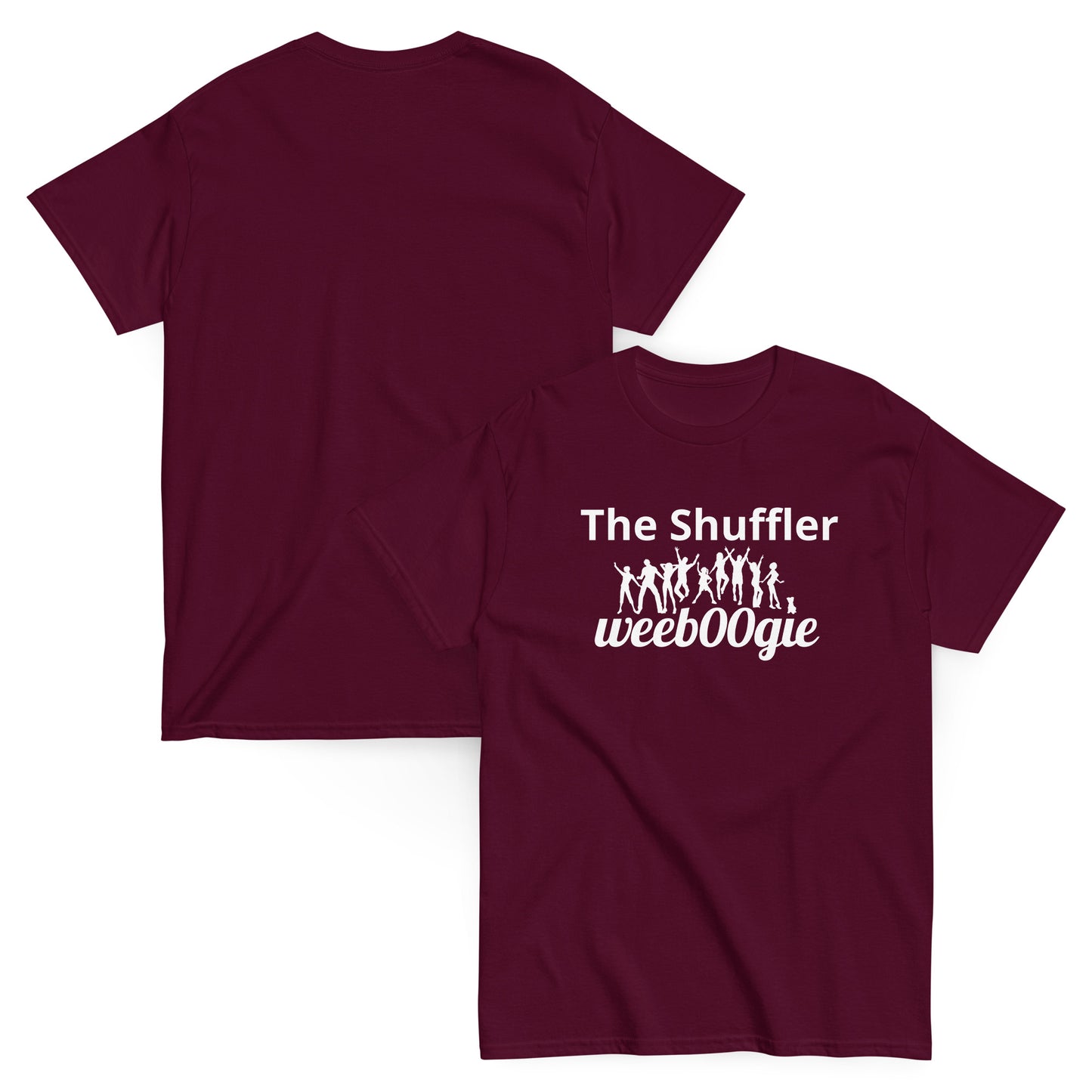 The Shuffler Unisex Classic Tee - 100% Cotton with Taped Neck and Double Seams - Classic Fit with Tubular Fabric - Perfect for Dance Enthusiasts and Street Style Fashion - wee b00gie store