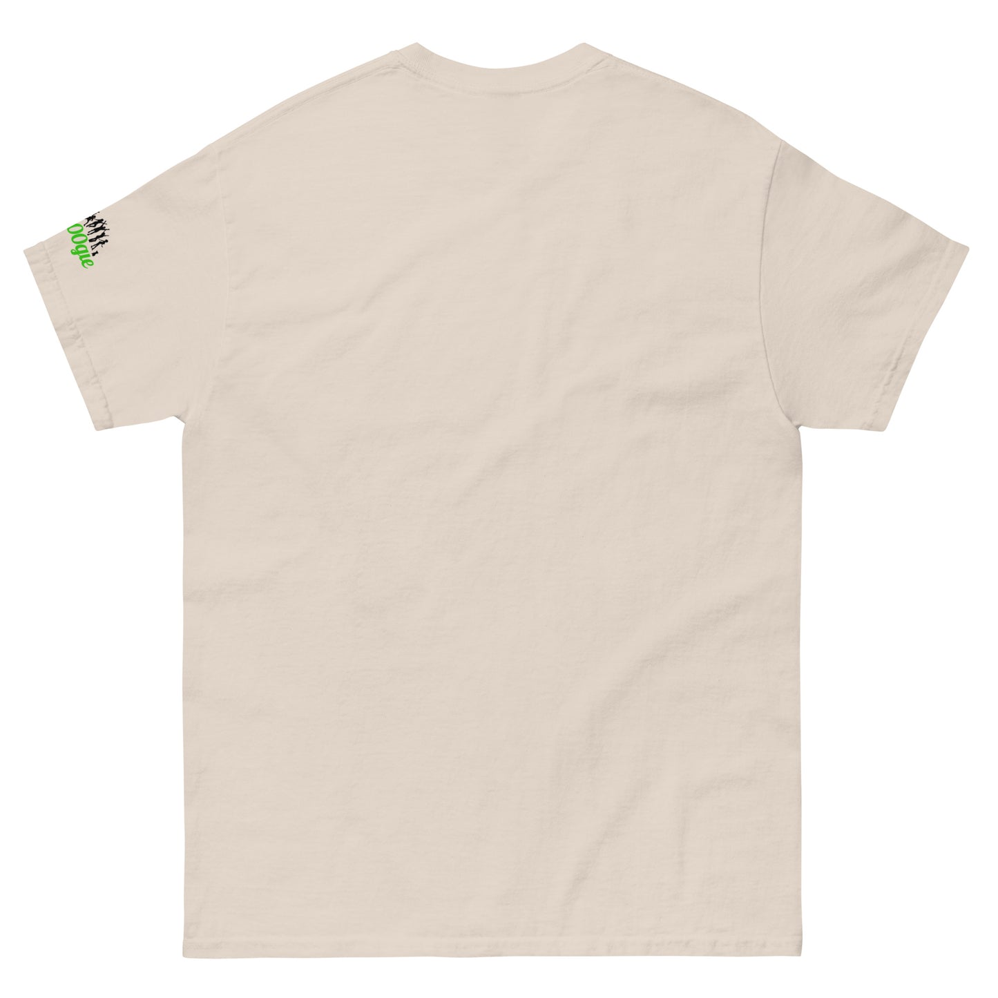 'belay me b00ger' t-shirt with rock climbing graphic. Mountaineer unisex classic fit.