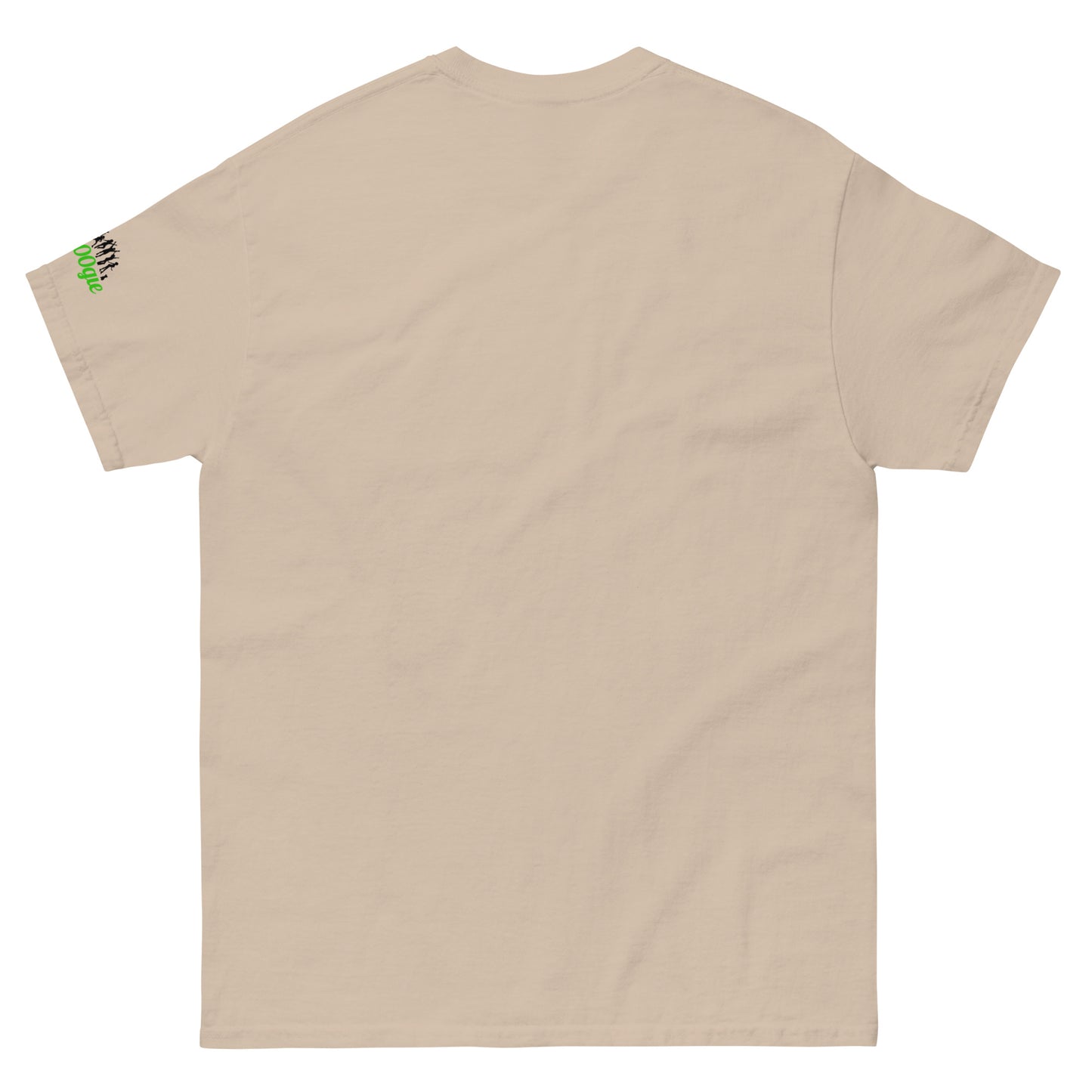 'belay me b00ger' t-shirt with rock climbing graphic. Mountaineer unisex classic fit.