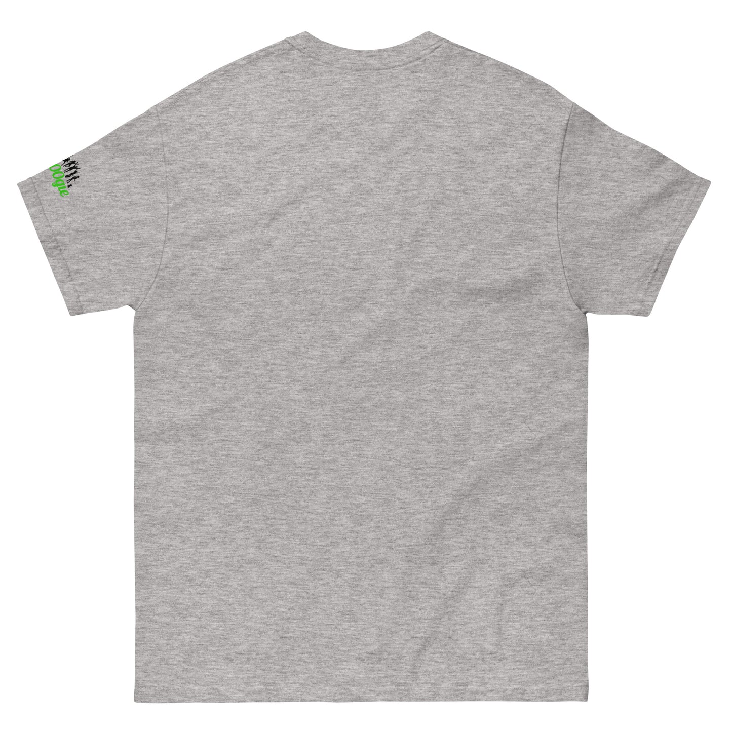 'belay me b00ger' t-shirt with rock climbing graphic. Mountaineer unisex classic fit.