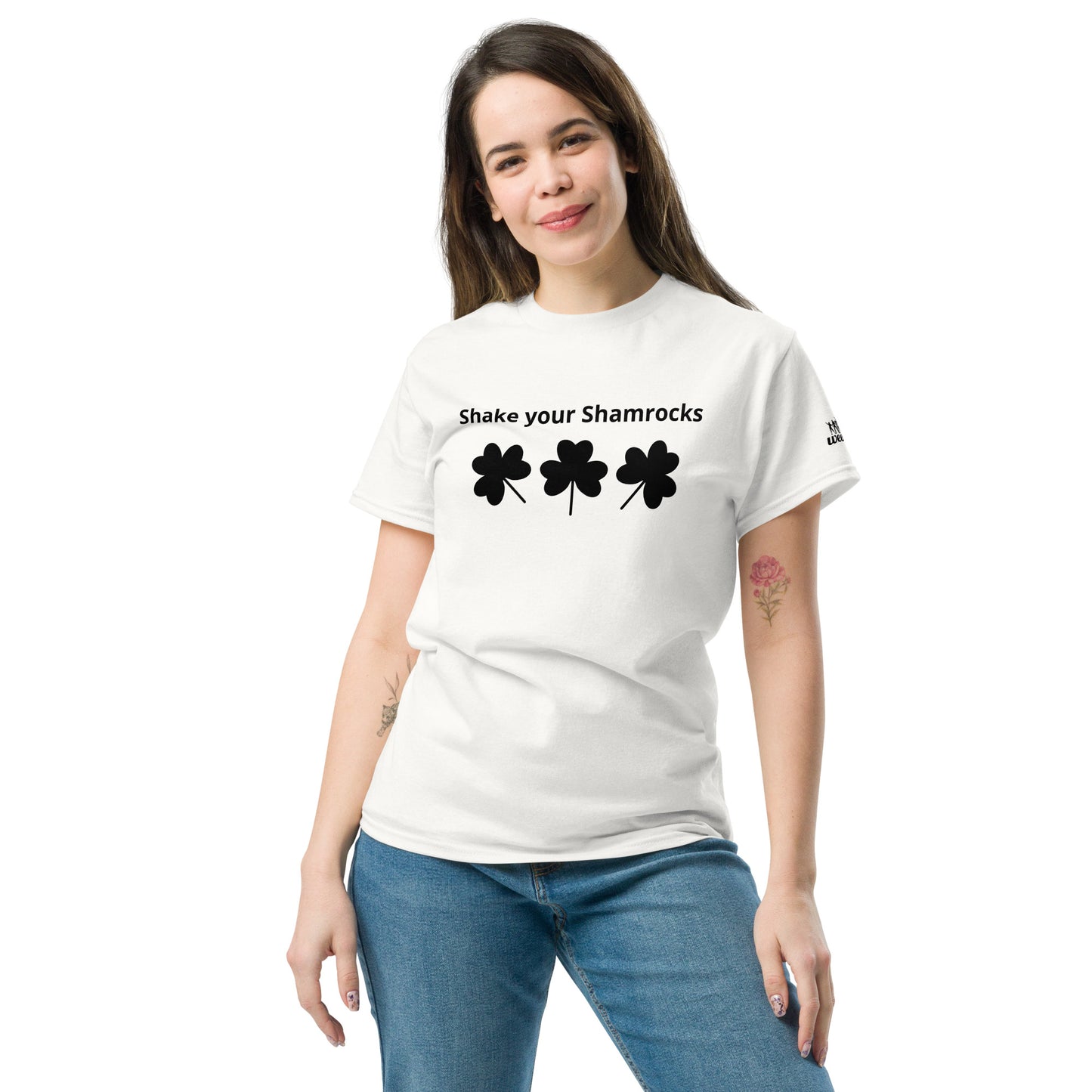 Shake your Shamrocks Unisex classic tee - 100% Cotton with Taped Neck and Shoulders - Structured Fit with Tubular Fabric - Perfect for St. Patrick's Day Celebrations and Festive Occasions - wee b00gie store