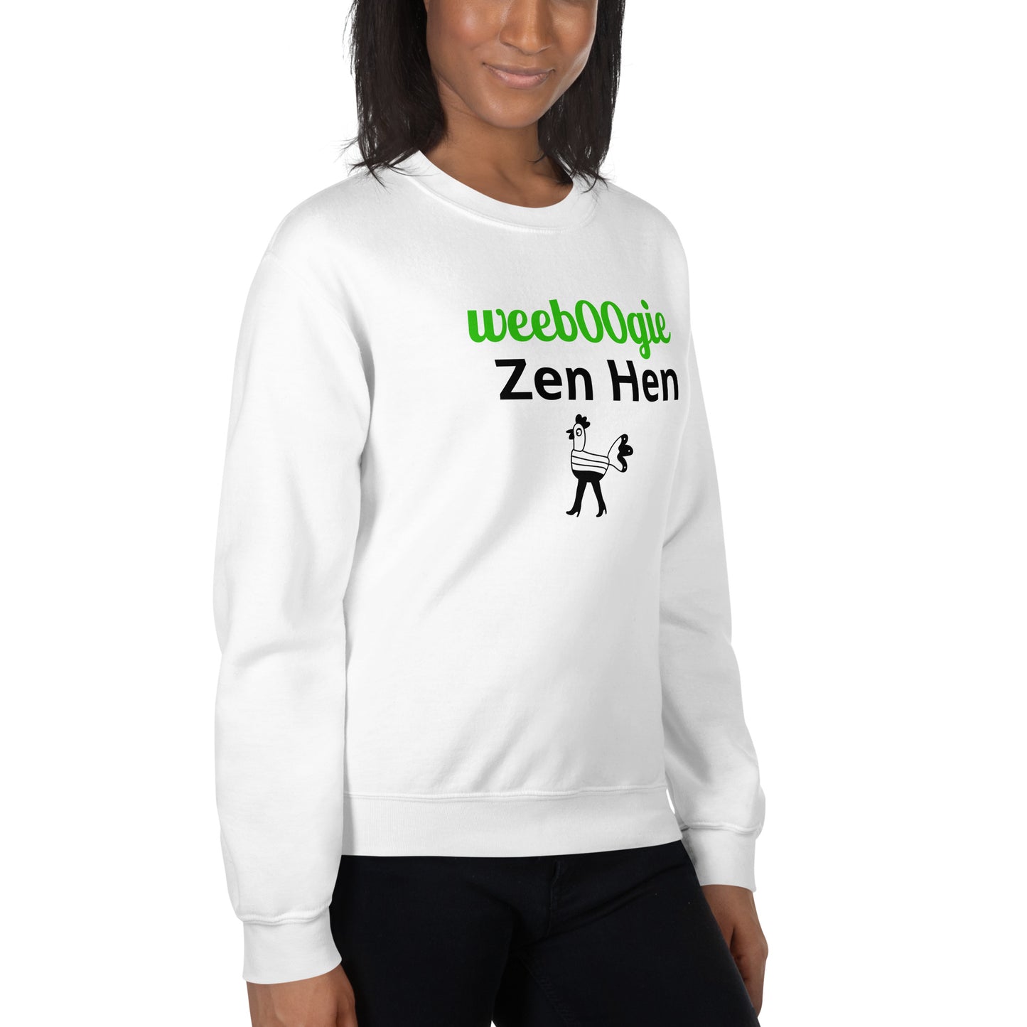 Zen Hen Bridal Collection Sweatshirt - 50% Cotton 50% Polyester with Athletic Rib Knit Collar - Classic Fit with Double-Needle Stitching - Perfect for Relaxed Hen Parties and Spa Evenings - wee b00gie store
