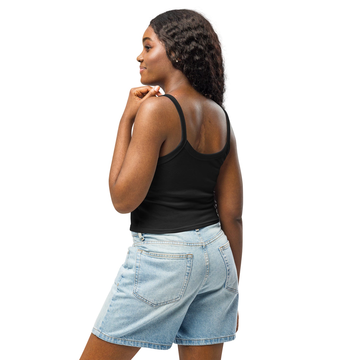 Hen Do Women's Micro-Rib Tank Top featuring White Chicken and Hen Do Text - Soft Airlume Cotton Blend with Thick Straps and Scoop Neck - Mid-Length Stretch Fit with Side-Seamed Construction - Perfect for Hen Parties and Bachelorette Celebrations - wee b00gie store