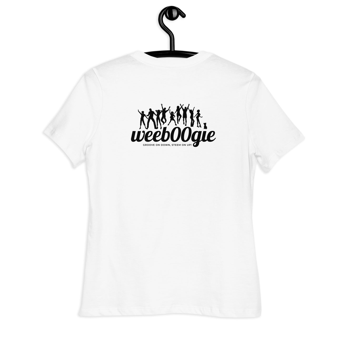 Shimmy Queen Women's Relaxed T-Shirt - 100% Combed Ring-Spun Cotton with Side-Seamed Construction - Comfortable Relaxed Fit with Pre-Shrunk Fabric - Perfect for Dance Enthusiasts and Casual Everyday Style - wee b00gie store