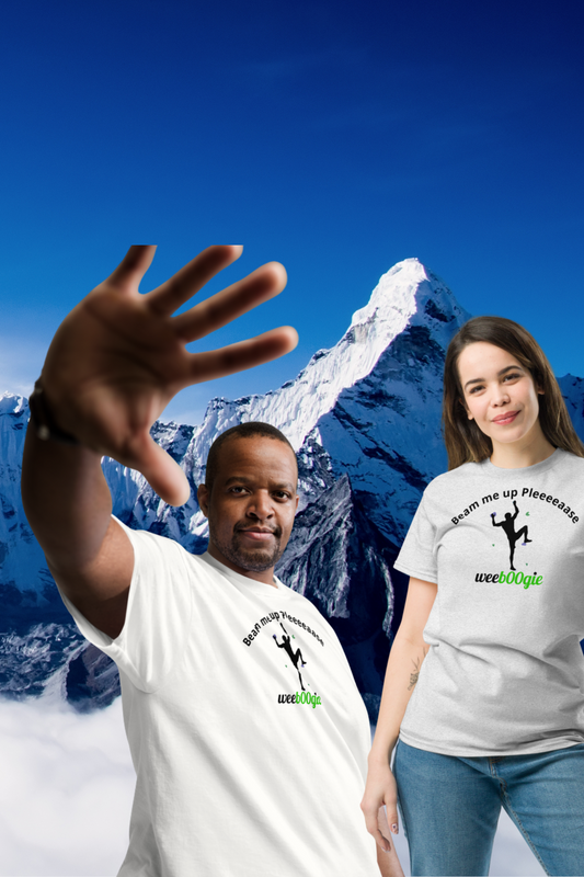 Beam me up Pleeeaase Rock Climbers wee b00gie Unisex Classic Tee