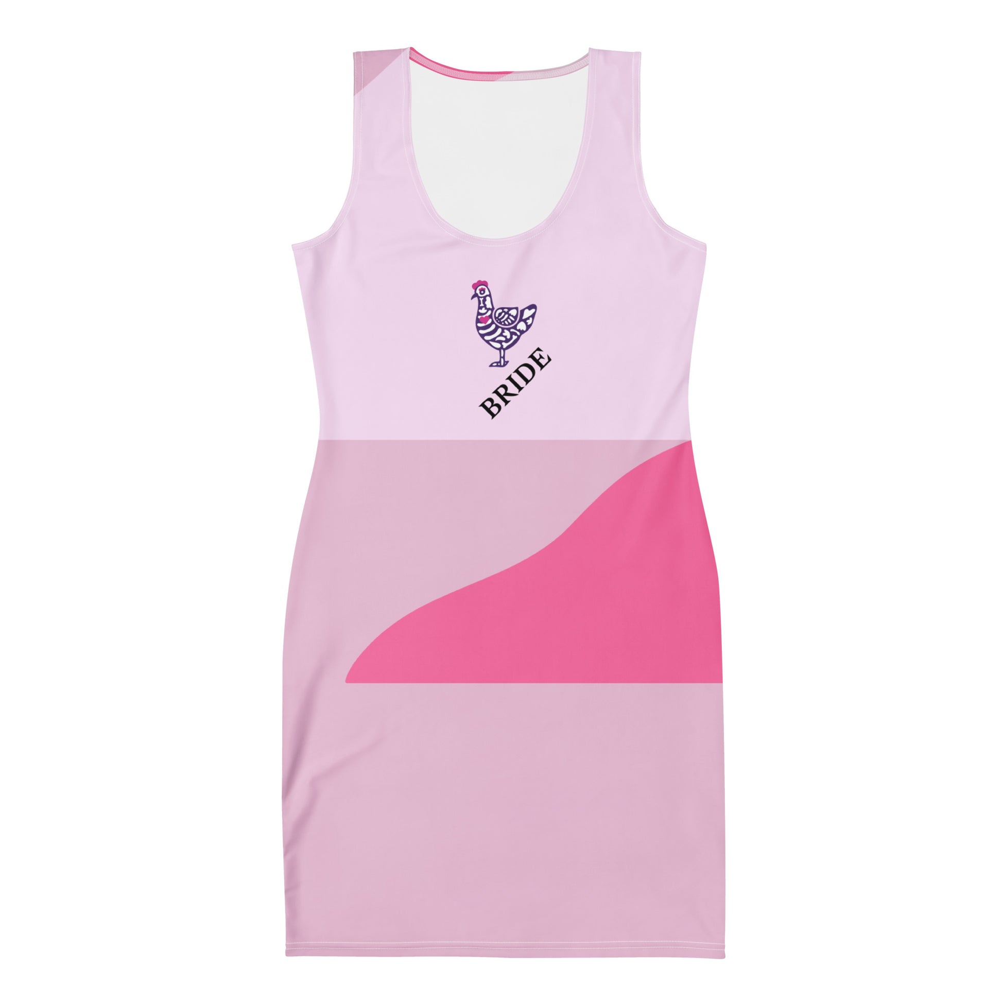 Cha Cha Chick Bride Hen Do Bachelorette Fitted Bodycon Dress