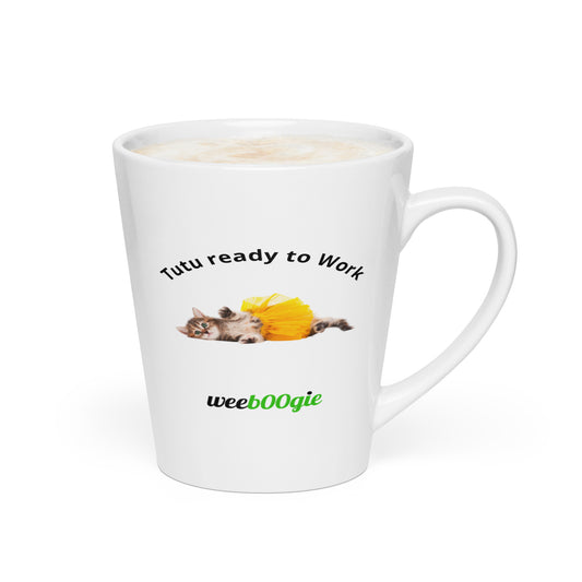 Tutu Work Latte Mug Kitten 