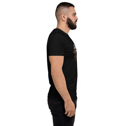 wee b00gie Lava Men's Short Sleeve T-Shirt - 100% Combed Ring-Spun Cotton Pre-Shrunk Lightweight Jersey - Form-Fitting Silhouette with Bold Lava Dance Print - Perfect for Dancing, Festivals and Everyday Wear - wee b00gie store
