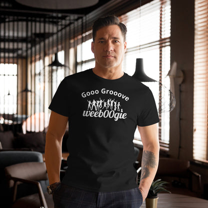 Gooo Grooove Men's Premium Cotton T-Shirt - 100% Premium Cotton, Pill Resistant, Better Color Retention - Black - Perfect for Dance Challenges and Casual-Smart Styling - wee b00gie store