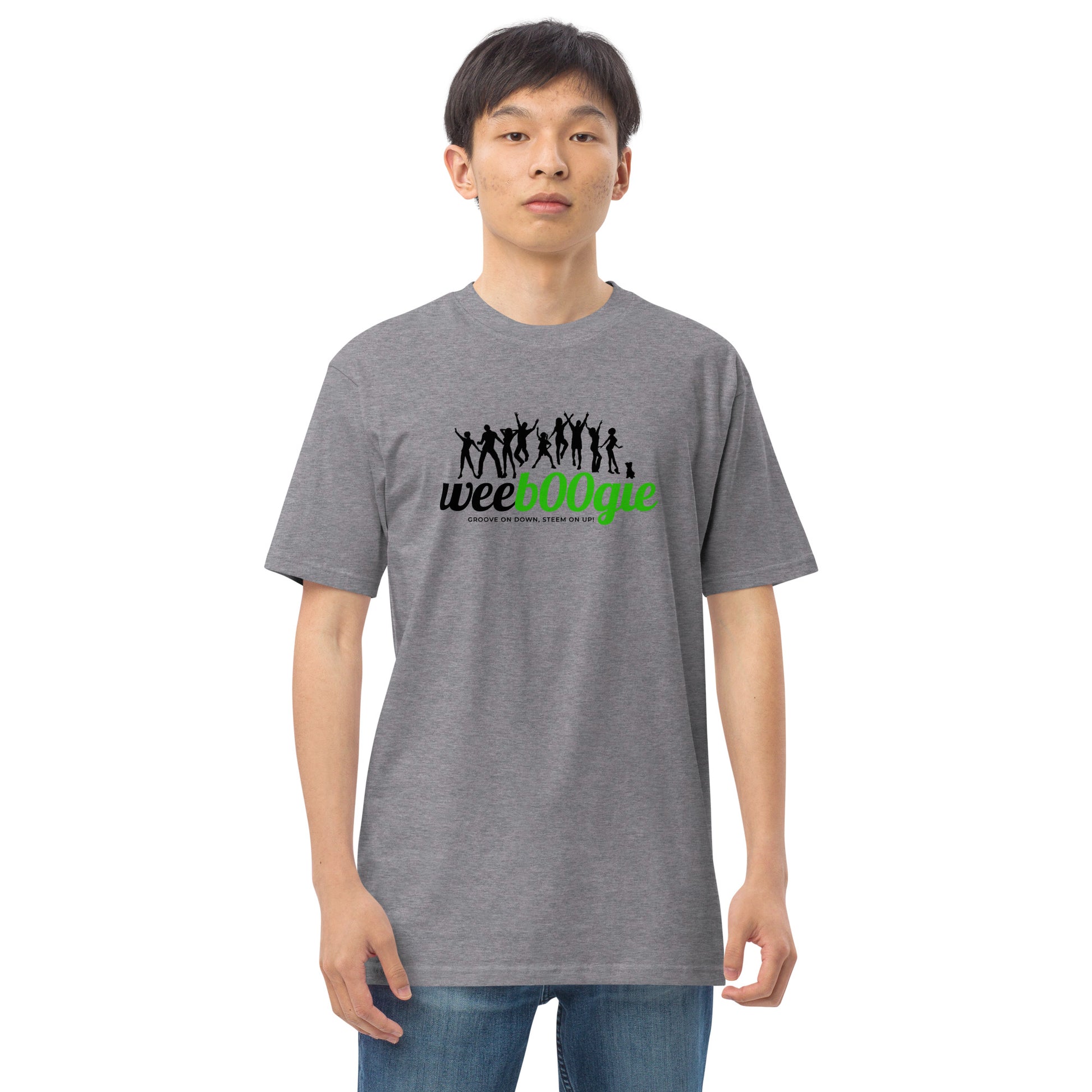 Men's Heavyweight Tee with wee b00gie logo - Premium 100% Ring-Spun Cotton, Durable & Soft - Regular Fit, Structured Design - Perfect for Everyday Casual Wear - wee b00gie store