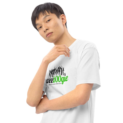 Men's Heavyweight Tee with wee b00gie logo - Premium 100% Ring-Spun Cotton, Durable & Soft - Regular Fit, Structured Design - Perfect for Everyday Casual Wear - wee b00gie store