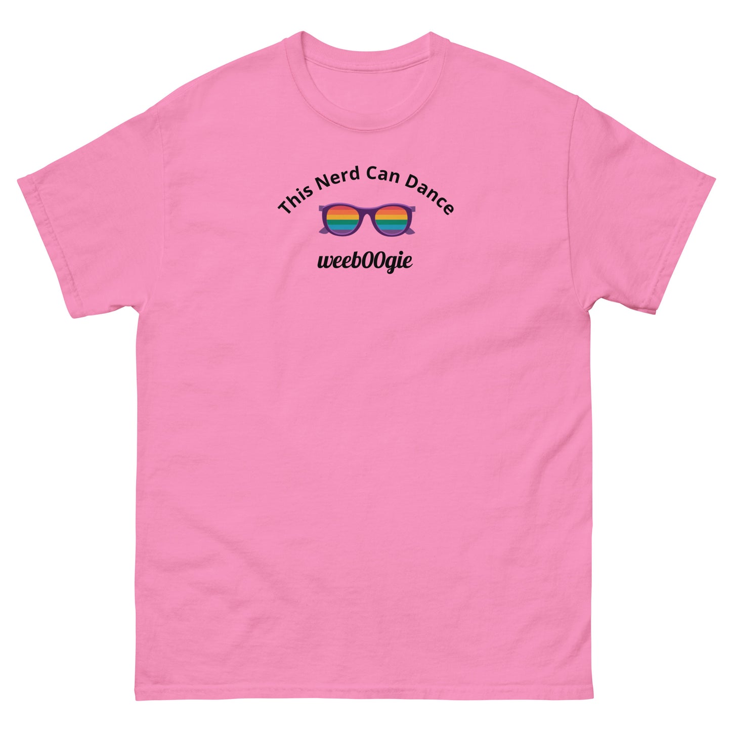 LGBTQIA+ T-Shirt Rainbow Nerd weeb00gie