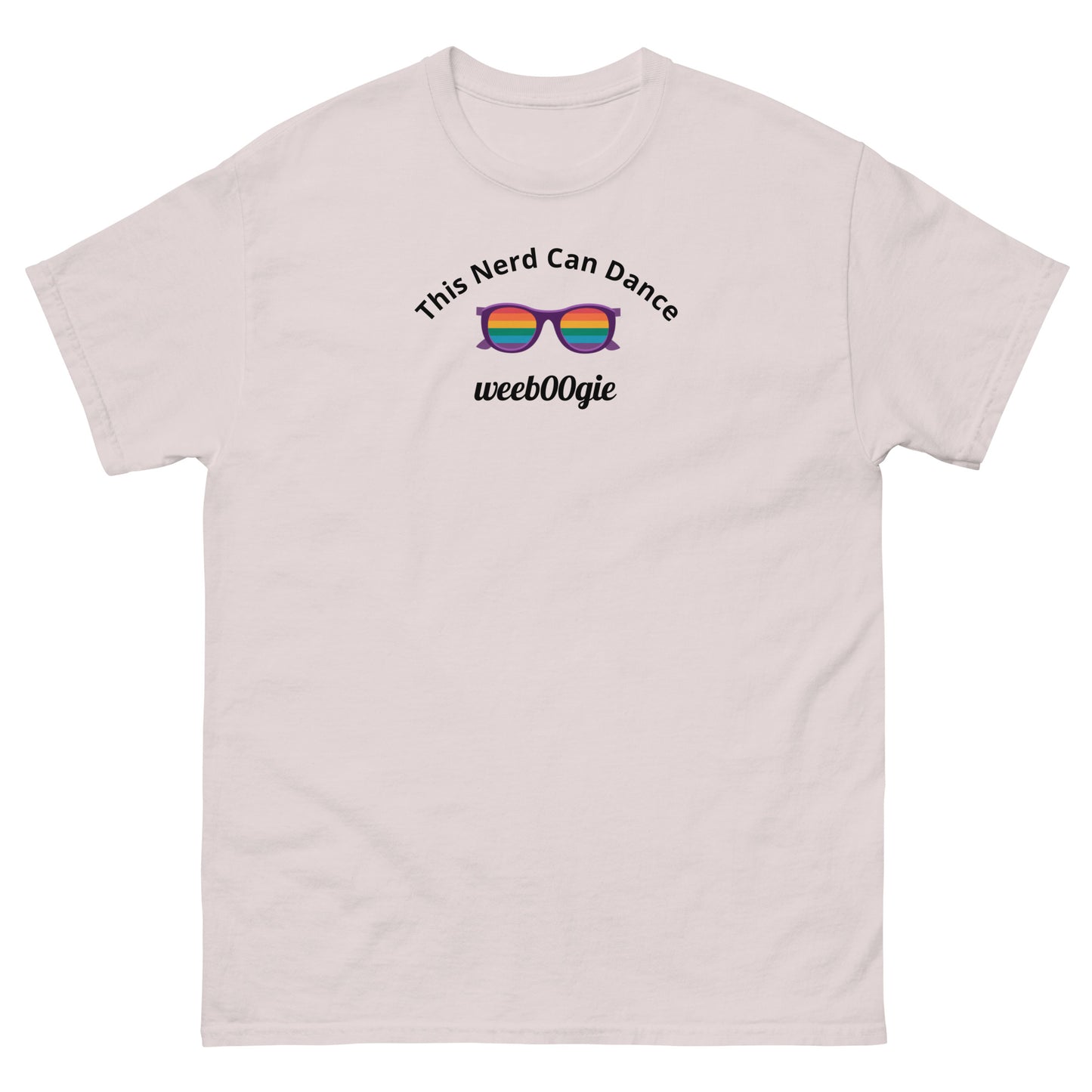 LGBTQIA+ T-Shirt Rainbow Nerd weeb00gie