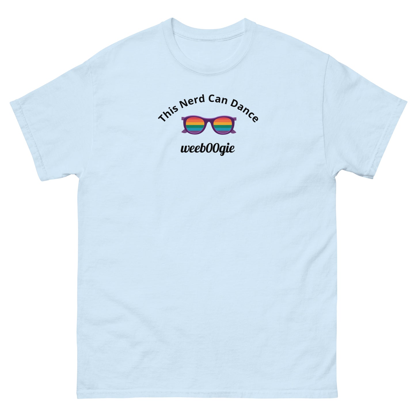 LGBTQIA+ T-Shirt Rainbow Nerd weeb00gie