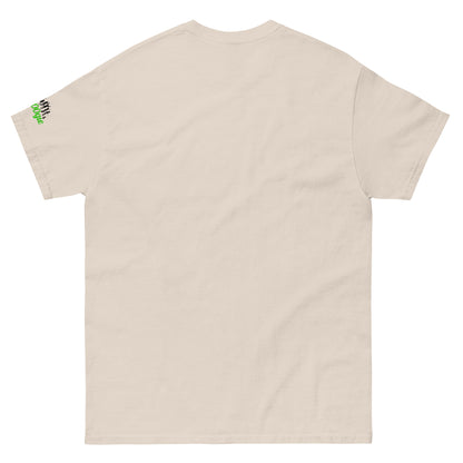 'belay me b00ger' t-shirt with rock climbing graphic.  Mountaineer unisex classic fit.