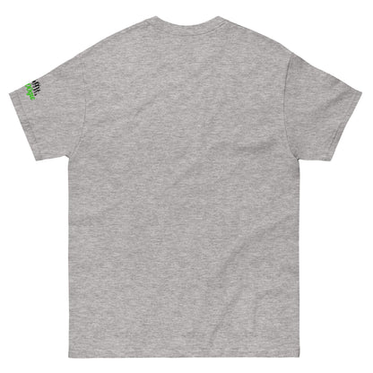 'belay me b00ger' t-shirt with rock climbing graphic.  Mountaineer unisex classic fit.