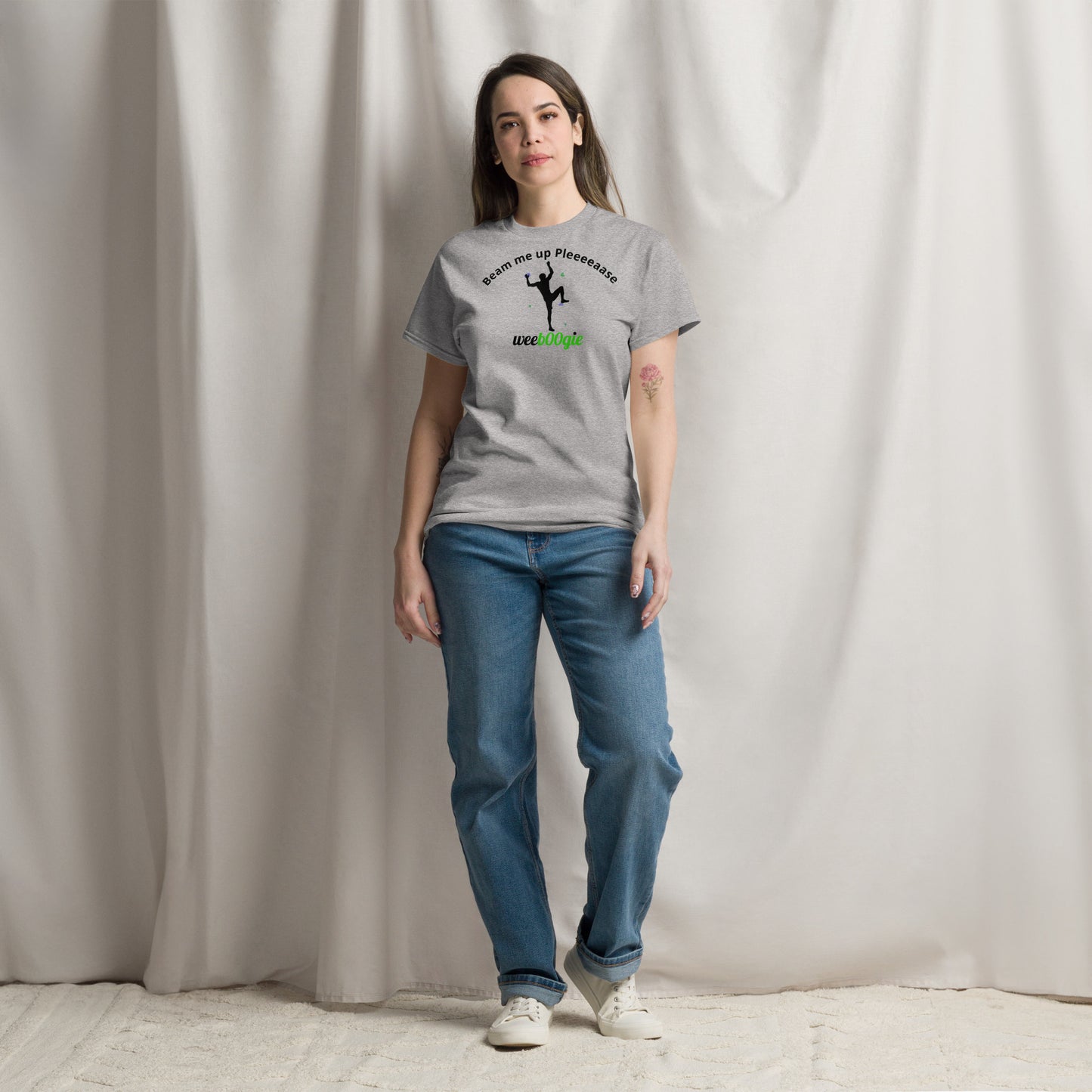 Beam me up Pleeeaase Rock Climbers wee b00gie Unisex Classic Tee