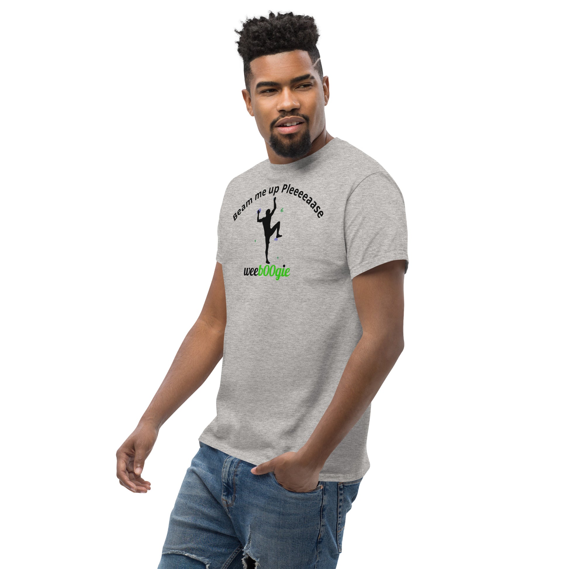 Beam me up Pleeeaase Rock Climbers wee b00gie Unisex Classic Tee