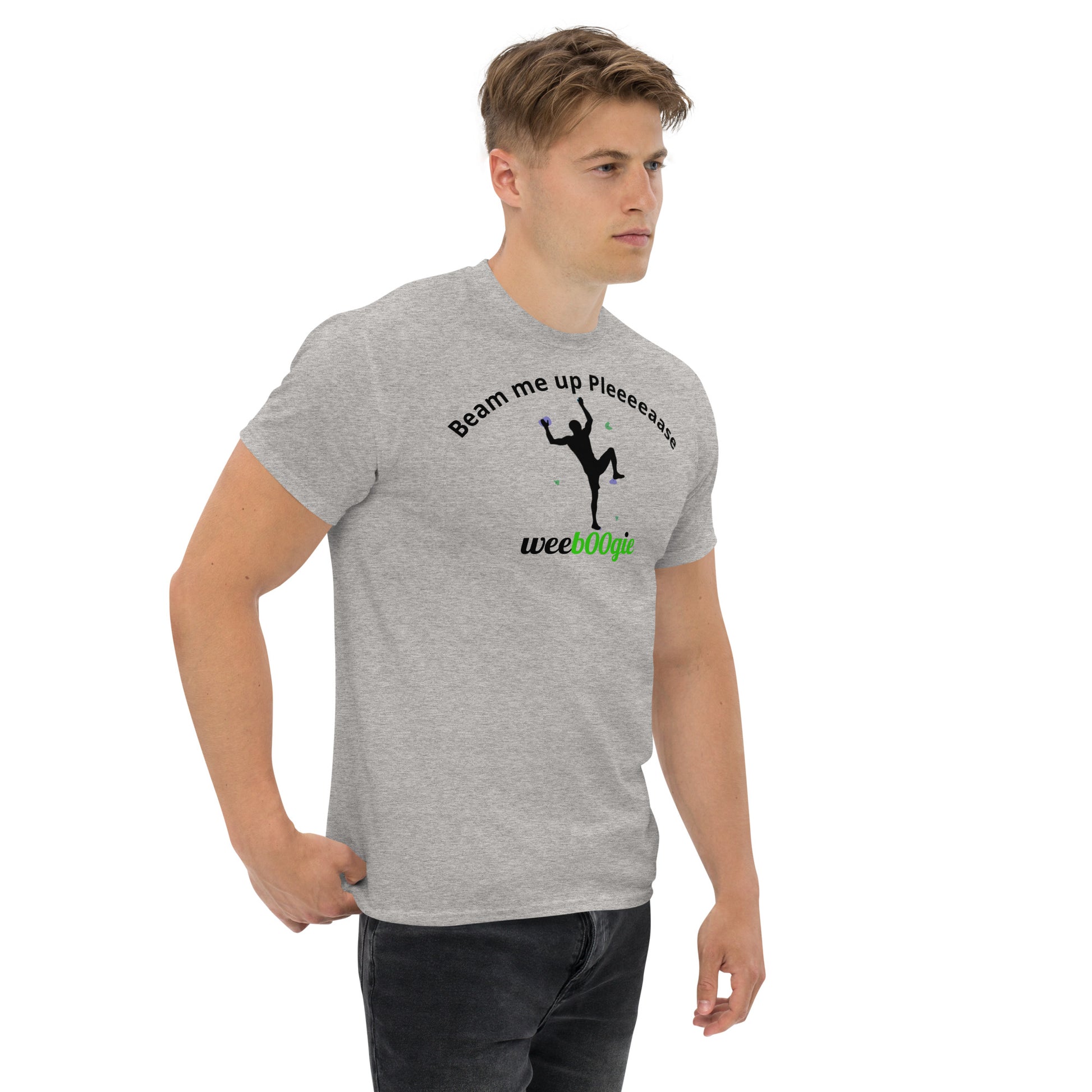 Beam me up Pleeeaase Rock Climbers wee b00gie Unisex Classic Tee