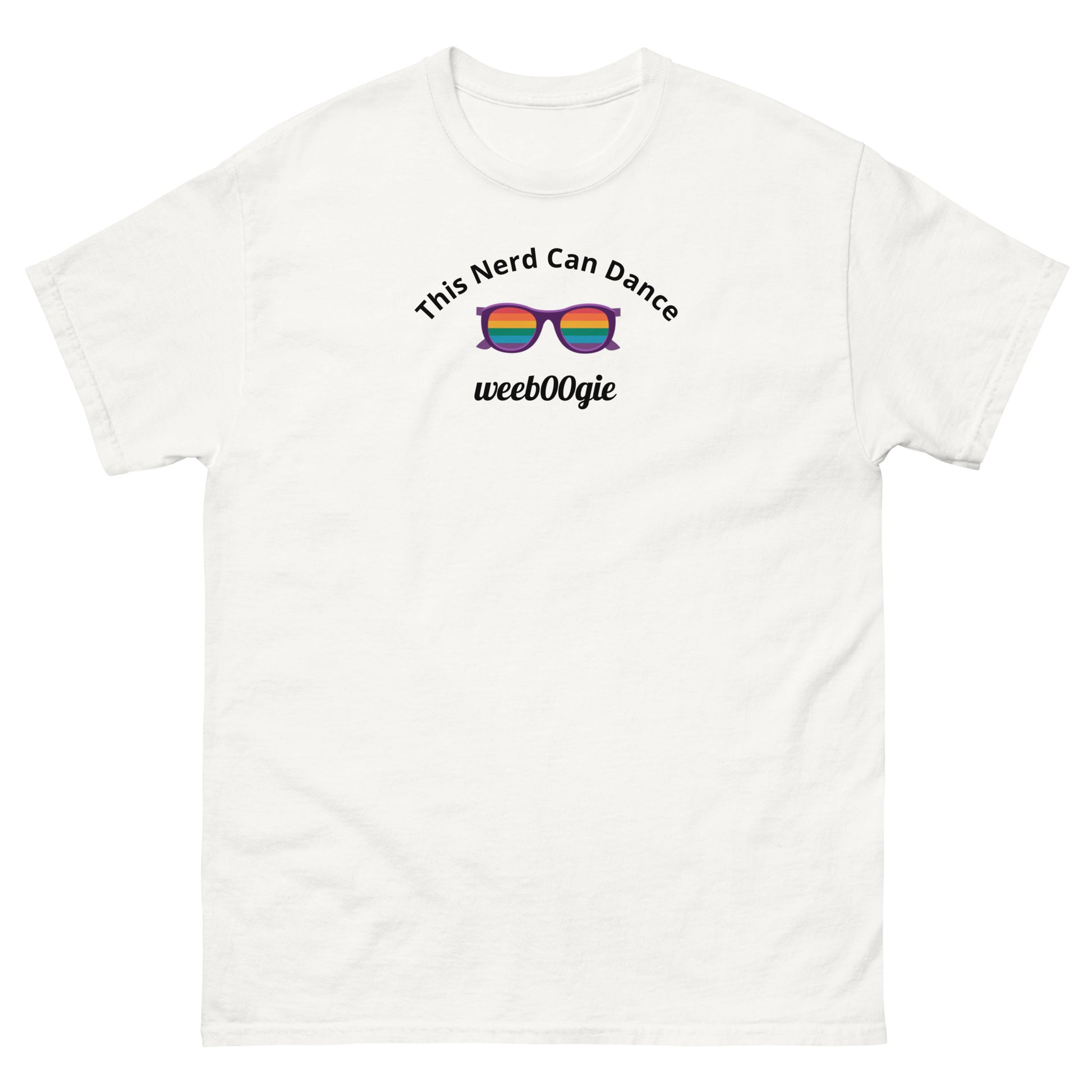 LGBTQIA+ T-Shirt Rainbow Nerd weeb00gie