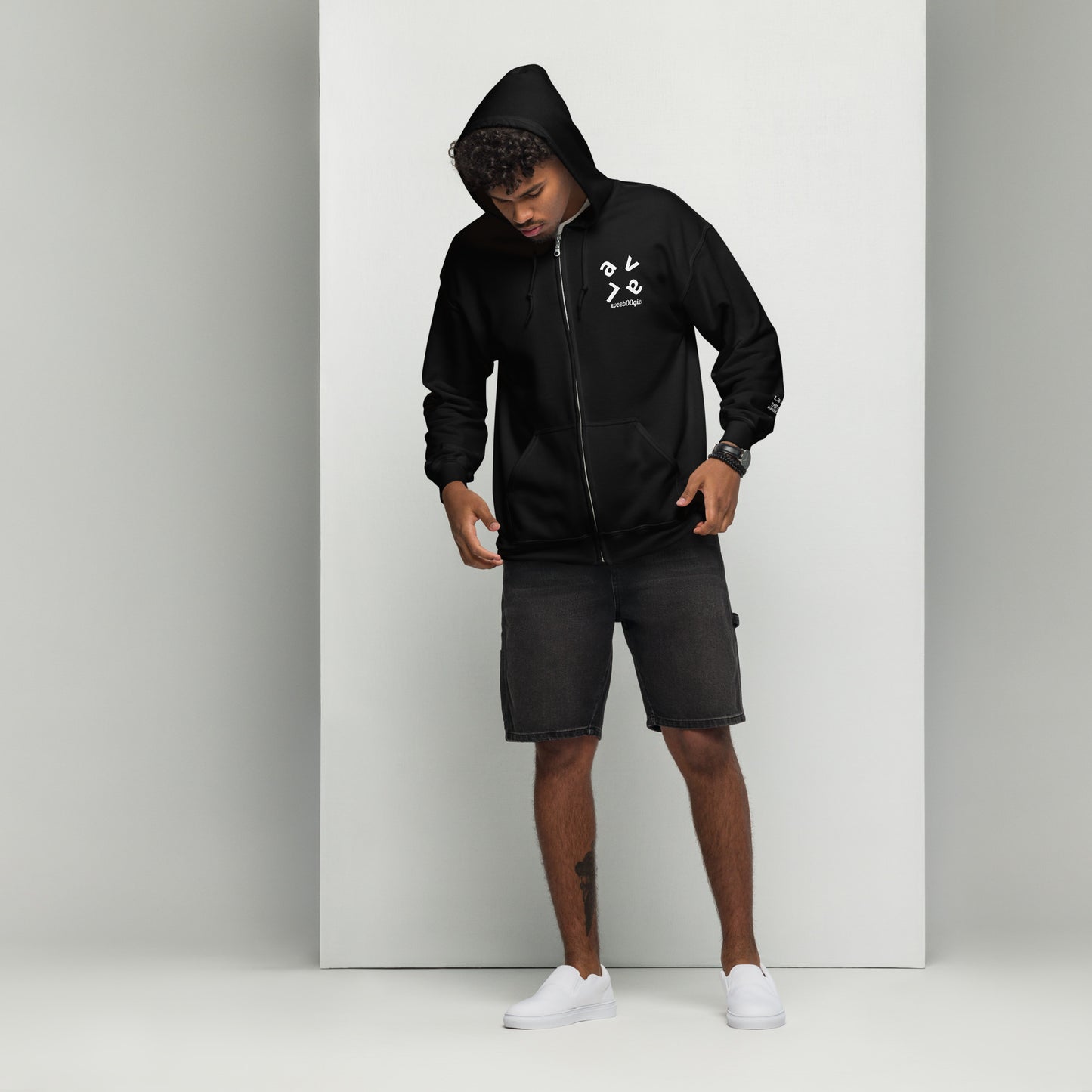 wee b00gie Lava Unisex Heavy Blend Zip Hoodie wee b00gie - 50% Cotton 50% Polyester Heavy Blend Fabric with Full Zip - Relaxed Unisex Fit with Hood and Kangaroo Pocket - Perfect for Festival Layering and Lava Dance Style - wee b00gie store