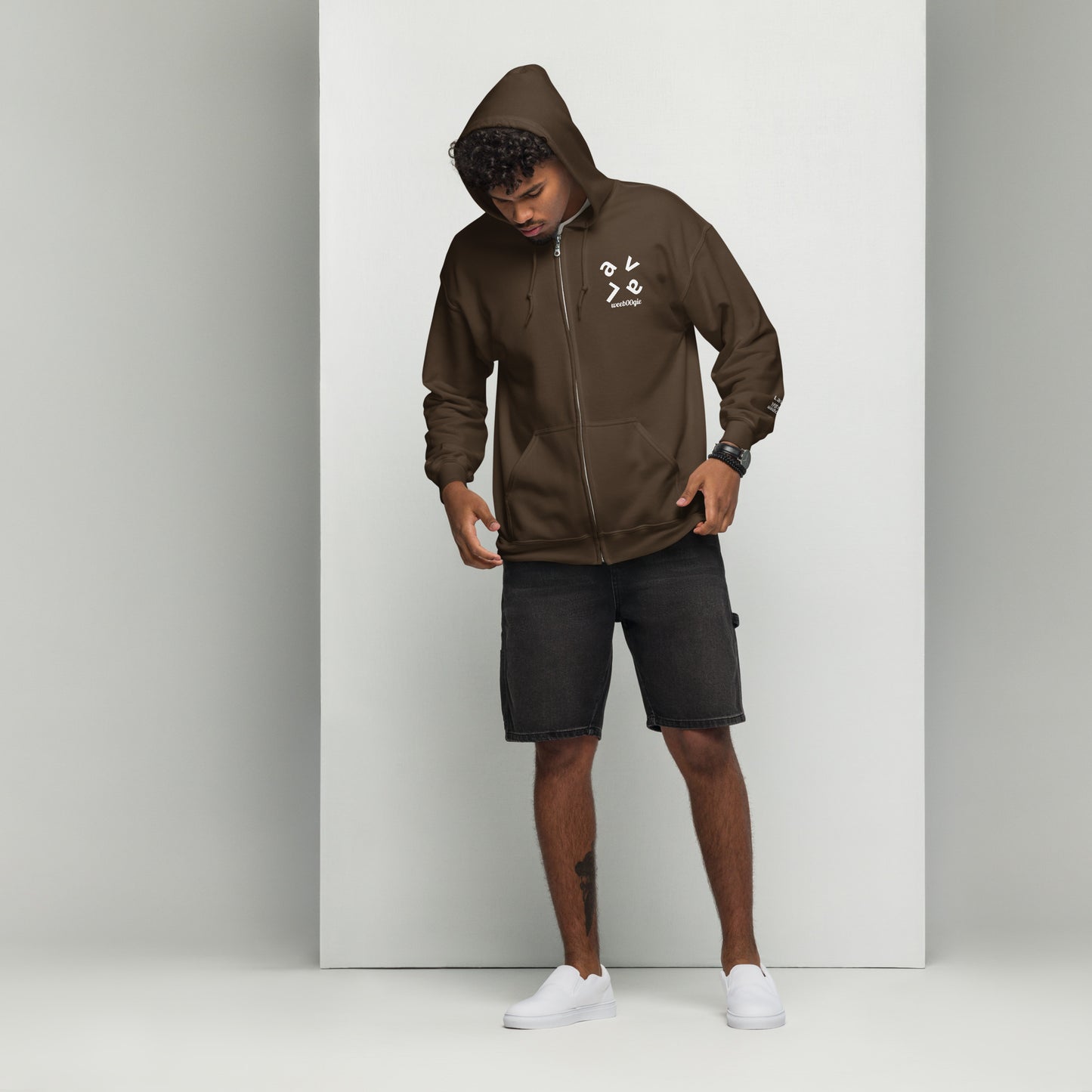 wee b00gie Lava Unisex Heavy Blend Zip Hoodie wee b00gie - 50% Cotton 50% Polyester Heavy Blend Fabric with Full Zip - Relaxed Unisex Fit with Hood and Kangaroo Pocket - Perfect for Festival Layering and Lava Dance Style - wee b00gie store