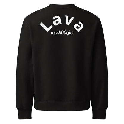 Lava Oversized Heavyweight Unisex Sweatshirt - 60% Airlume Combed Ring-Spun Cotton, 40% Polyester Fleece, 10oz Fabric Weight - Relaxed Oversized Fit with Dropped Sleeves - Perfect for Streetwear Layering and Everyday Comfort - wee b00gie store