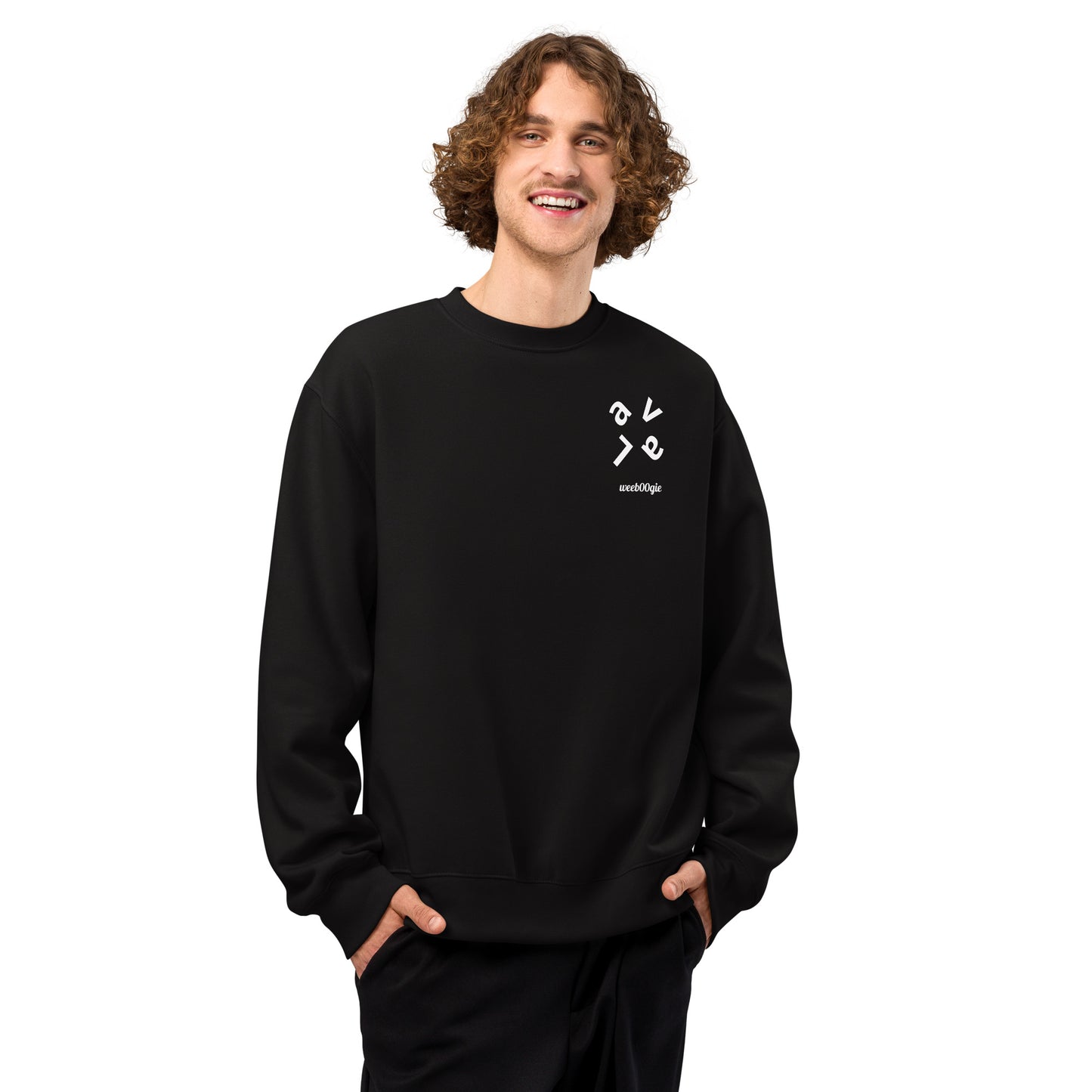 Lava Oversized Heavyweight Unisex Sweatshirt - 60% Airlume Combed Ring-Spun Cotton, 40% Polyester Fleece, 10oz Fabric Weight - Relaxed Oversized Fit with Dropped Sleeves - Perfect for Streetwear Layering and Everyday Comfort - wee b00gie store