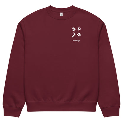 Lava Oversized Heavyweight Unisex Sweatshirt - 60% Airlume Combed Ring-Spun Cotton, 40% Polyester Fleece, 10oz Fabric Weight - Relaxed Oversized Fit with Dropped Sleeves - Perfect for Streetwear Layering and Everyday Comfort - wee b00gie store