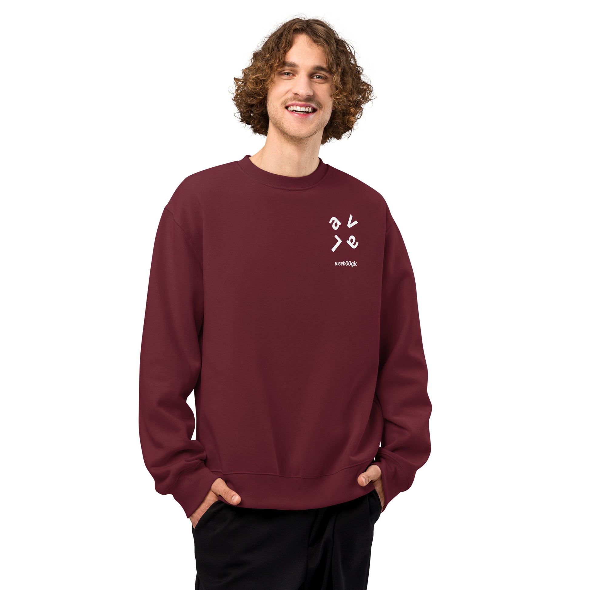 Lava Oversized Heavyweight Unisex Sweatshirt - 60% Airlume Combed Ring-Spun Cotton, 40% Polyester Fleece, 10oz Fabric Weight - Relaxed Oversized Fit with Dropped Sleeves - Perfect for Streetwear Layering and Everyday Comfort - wee b00gie store