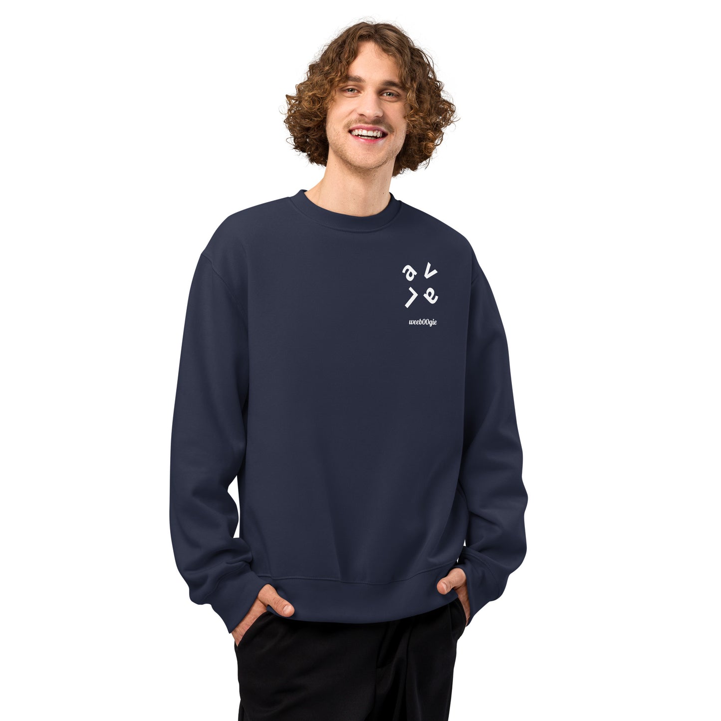 Lava Oversized Heavyweight Unisex Sweatshirt - 60% Airlume Combed Ring-Spun Cotton, 40% Polyester Fleece, 10oz Fabric Weight - Relaxed Oversized Fit with Dropped Sleeves - Perfect for Streetwear Layering and Everyday Comfort - wee b00gie store