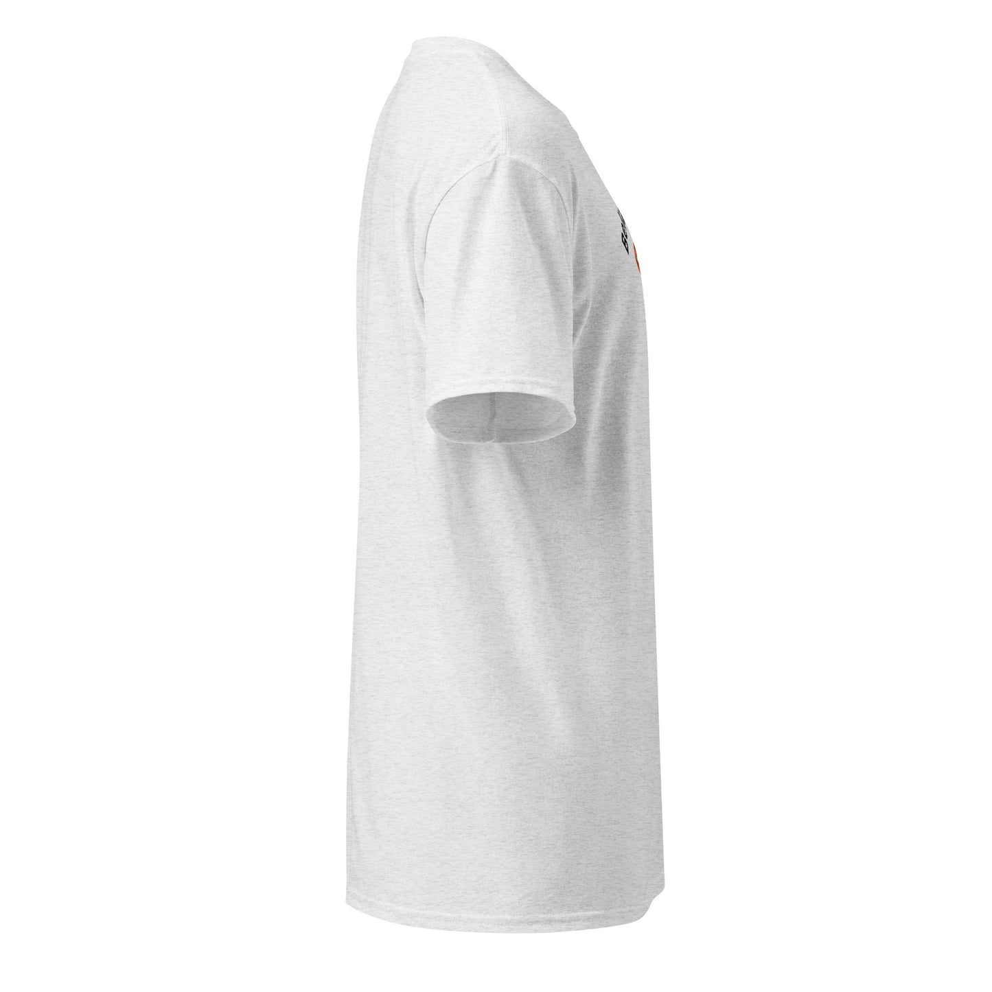 Unisex sports t-shirt with 'Belay my Figure 8' slogan, styled for climbers with a playful twist.