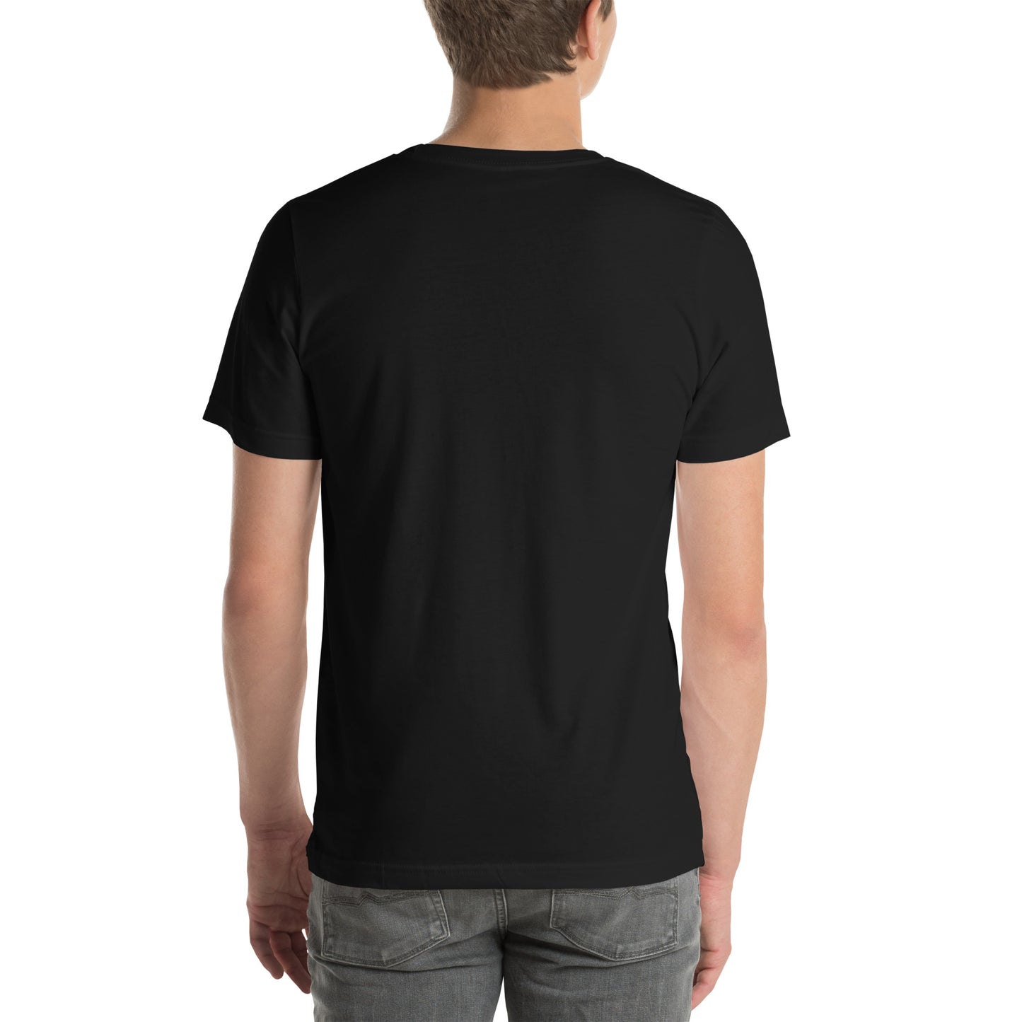 Unisex Staple T-Shirt with 'A Riff Hit Hard' Design and wee b00gie Logo - 100% Airlume Combed Ring-Spun Cotton with Side-Seamed Construction - Classic Fit with Shoulder-to-Shoulder Taping - Perfect for Music Lovers and Dance Enthusiasts - wee b00gie store