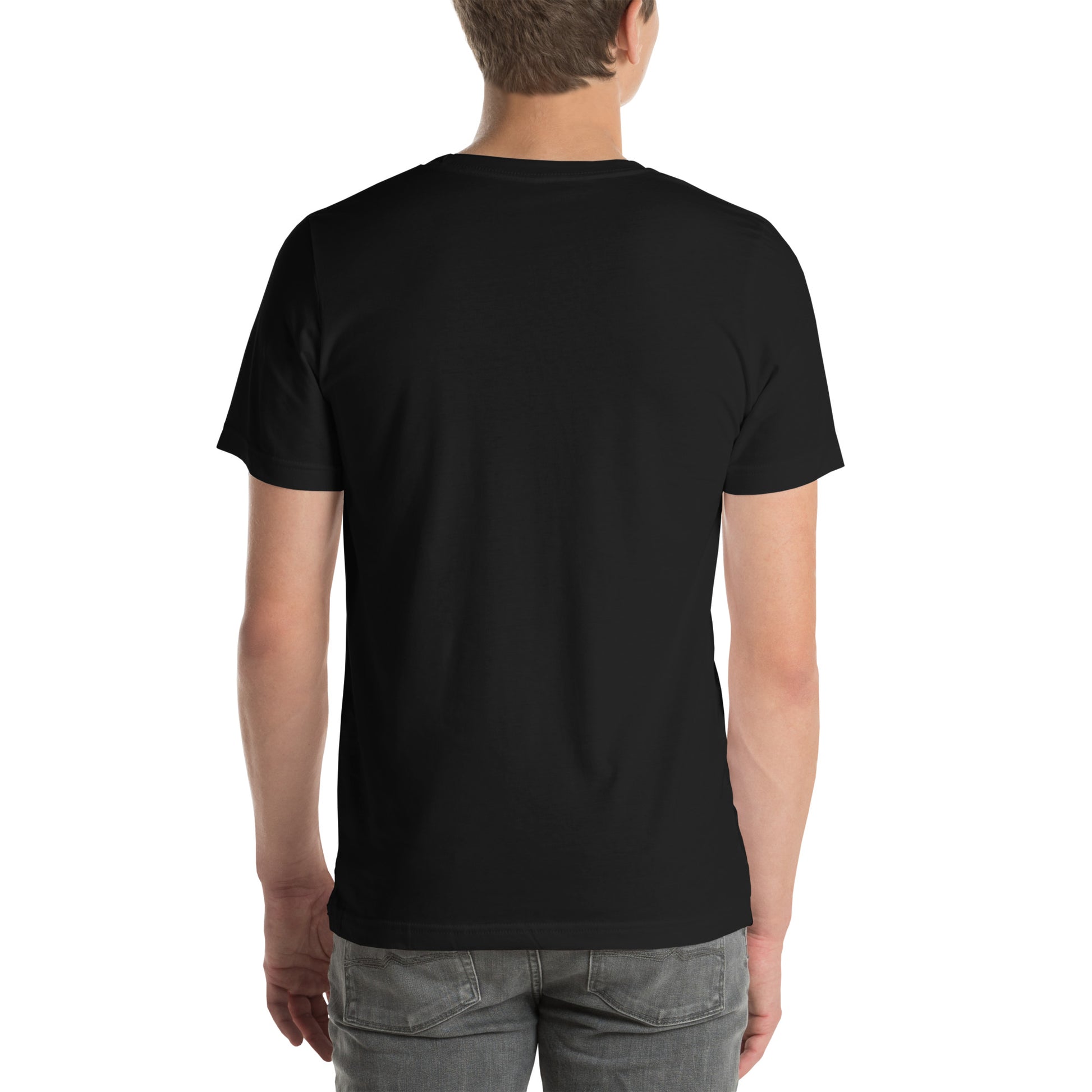 Unisex Staple T-Shirt with 'A Riff Hit Hard' Design and wee b00gie Logo - 100% Airlume Combed Ring-Spun Cotton with Side-Seamed Construction - Classic Fit with Shoulder-to-Shoulder Taping - Perfect for Music Lovers and Dance Enthusiasts - wee b00gie store