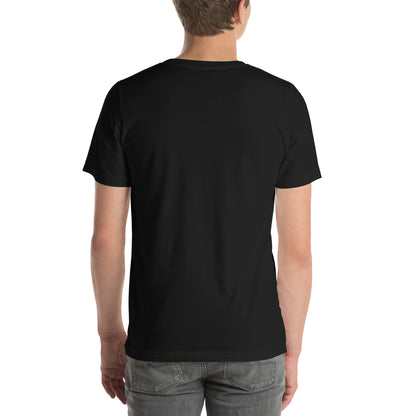 Unisex Staple T-Shirt with 'A Riff Hit Hard' Design and wee b00gie Logo - 100% Airlume Combed Ring-Spun Cotton with Side-Seamed Construction - Classic Fit with Shoulder-to-Shoulder Taping - Perfect for Music Lovers and Dance Enthusiasts - wee b00gie store