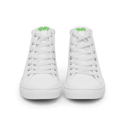 Women's High Top Canvas Shoes Sneakers - Polyester Canvas Upper with EVA Rubber Outsole - Classic High-Top Style with Faux Leather Toe Cap - Perfect for Dance Enthusiasts and Stylish Everyday Wear - wee b00gie store