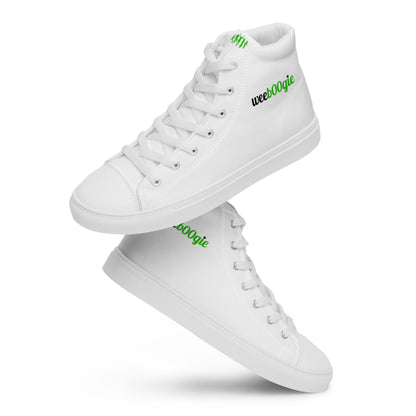 Women's High Top Canvas Shoes Sneakers - Polyester Canvas Upper with EVA Rubber Outsole - Classic High-Top Style with Faux Leather Toe Cap - Perfect for Dance Enthusiasts and Stylish Everyday Wear - wee b00gie store