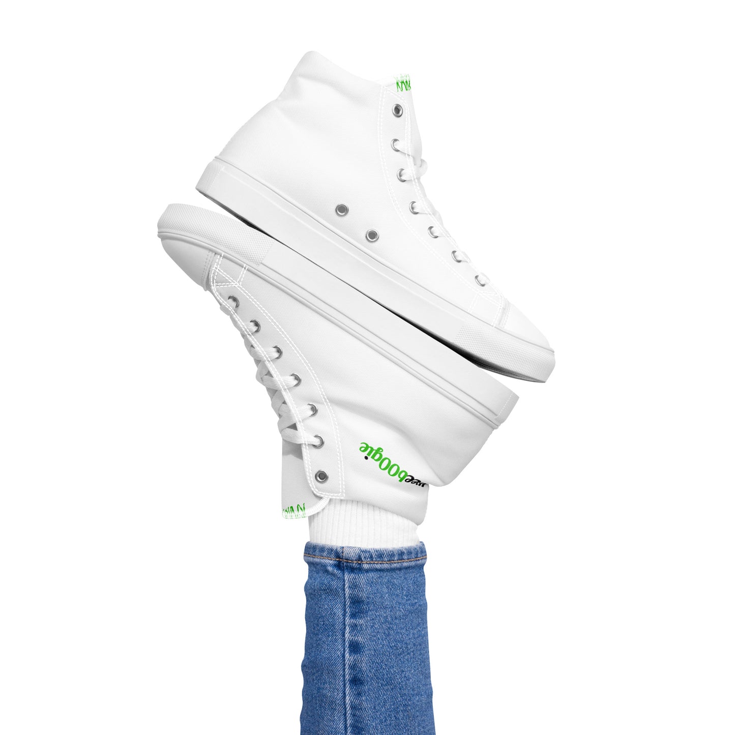 Women's High Top Canvas Shoes Sneakers - Polyester Canvas Upper with EVA Rubber Outsole - Classic High-Top Style with Faux Leather Toe Cap - Perfect for Dance Enthusiasts and Stylish Everyday Wear - wee b00gie store