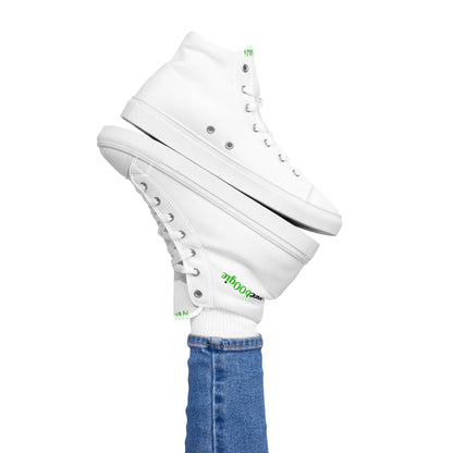 Women's High Top Canvas Shoes Sneakers - Polyester Canvas Upper with EVA Rubber Outsole - Classic High-Top Style with Faux Leather Toe Cap - Perfect for Dance Enthusiasts and Stylish Everyday Wear - wee b00gie store